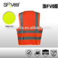EN ISO 20471 new style safety protection clothing 100% polyester hi vis vest safety reflective clothing